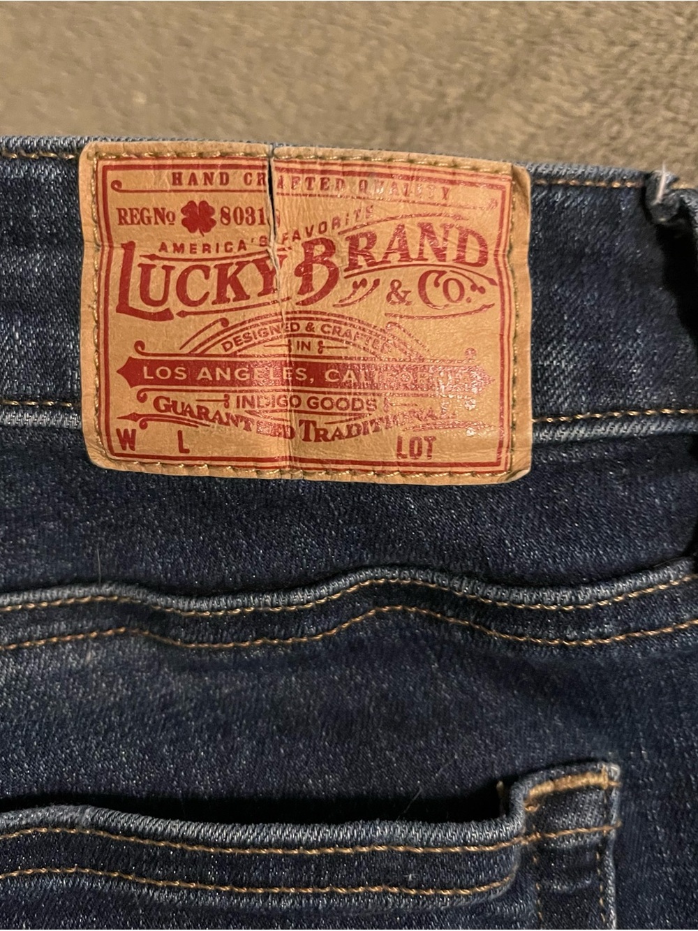 Lucky Brand Lolita Women’s Lightly distressed Indigo Blue Jeans